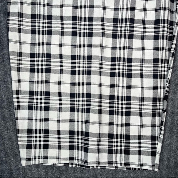 Torrid NWT Women’s 2X Midi Pencil Skirt Stretch Workwear Black White Plaid - Picture 5 of 9